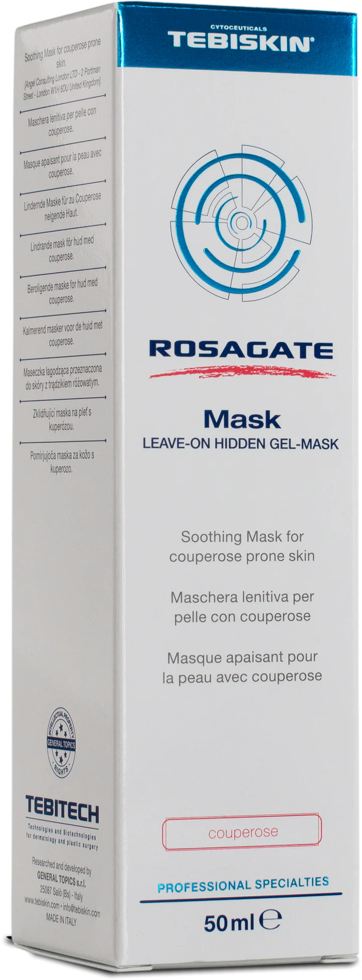ROSAGATE® Mask LEAVE-ON HIDDEN GEL-MASK kaukė, 50 ml