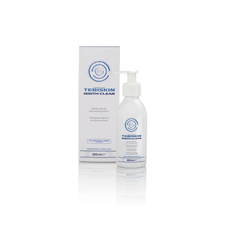 TEBISKIN® SOOTH-CLEAN prausimosi gelis jautriai, sudirgusiai odai, 200ml