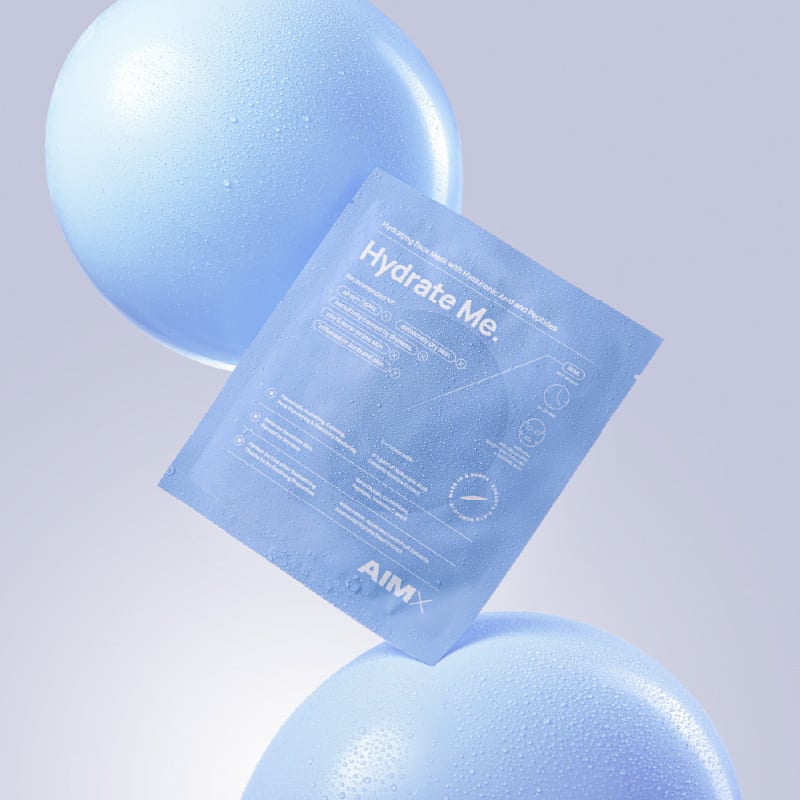 Greito poveikio giliai drėkinanti veido kaukė su peptidais AIMX „Hydrate Me“
