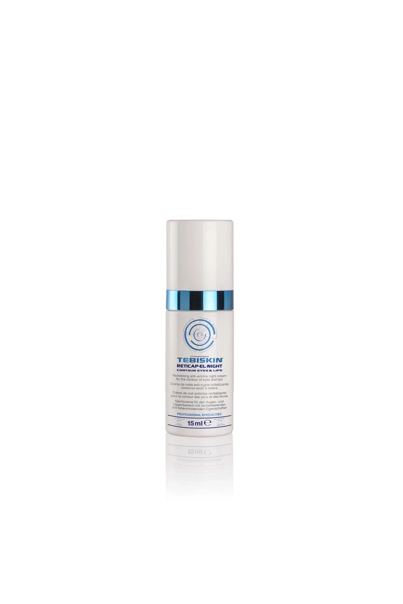 TEBISKIN® RETICAP-EL-NIGHT naktinis kremas nuo raukšlių, skirtas naudoti akių ir lūpų srityje, 15 ml